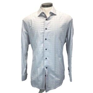 LVs Signature Men's Dress Shirt XLT 17-17.5x37(17x36.5) Contemporary Fit Career